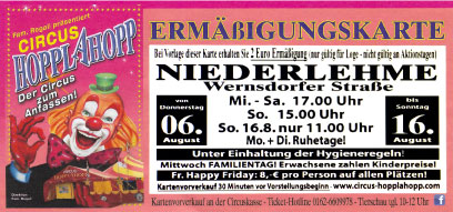 circus HOPPLAHOPP Berlin Niederlehme