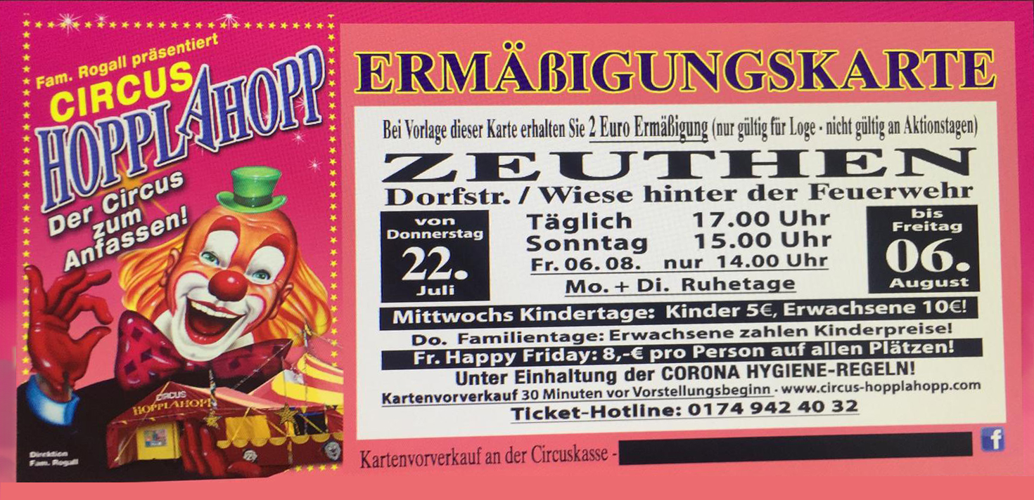 circus HOPPLAHOPP Berlin Zeuthen